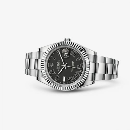 Rolex Datejust II Fluted Black Roman