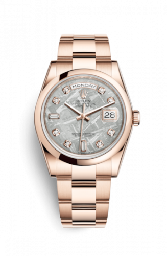 Rolex Day-Date 36 Everose Domed Oyster Meteorite