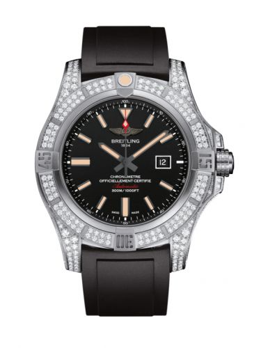 Breitling Avenger Blackbird 48 Titanium Diamondworks Volcano black Rubber