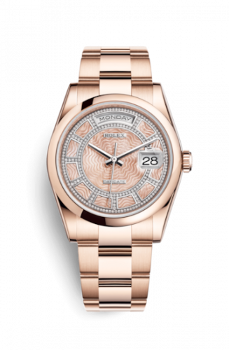 Rolex Day-Date 36 Everose Domed President Pink MOP Carousel