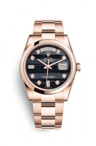 Rolex Day-Date 36 Everose Domed Oyster Ferrite