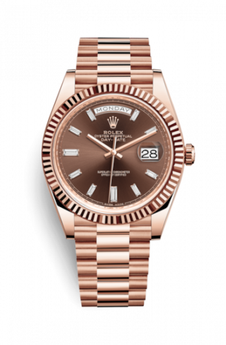 Rolex Day-Date 40 Everose Chocolate - Diamond