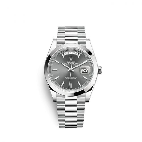 Rolex Day-Date 40 Platinum Grey