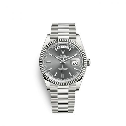 Rolex Day-Date 40 White Gold Grey