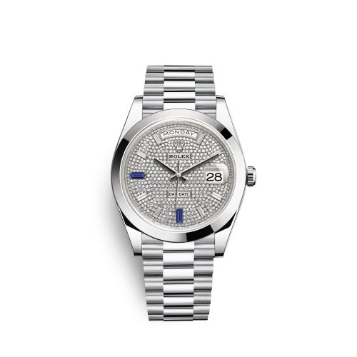 Rolex Day-Date 40 Platinum Paved
