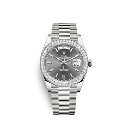 Rolex Day-Date 40 White Gold Diamond Grey