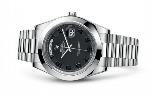 Rolex Day-Date II Platinum Black Arabic