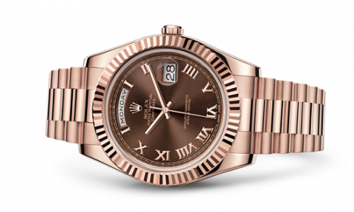 Rolex Day-Date II Everose Chocolate Roman