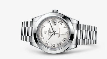Rolex Day-Date II Platinum White Roman