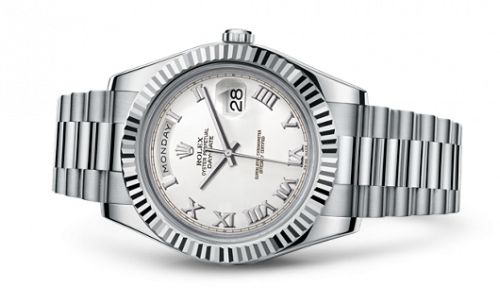 Rolex Day-Date II White Gold White Roman