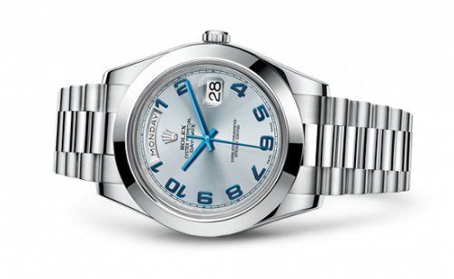 Rolex Day-Date II Platinum Ice Blue Arabic