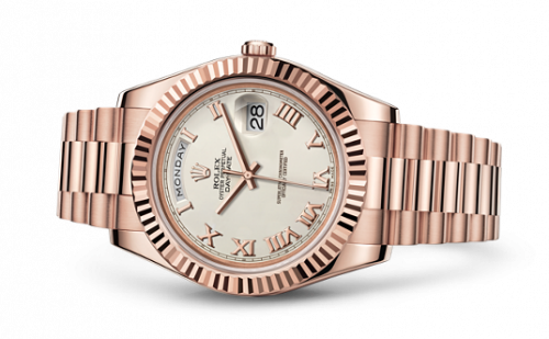 Rolex Day-Date II Everose Ivory Roman