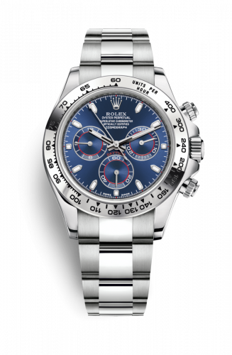Rolex Cosmograph Daytona White Gold Blue