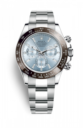Rolex Cosmograph Daytona Platinum Cerachrom Ice Blue - Baguette