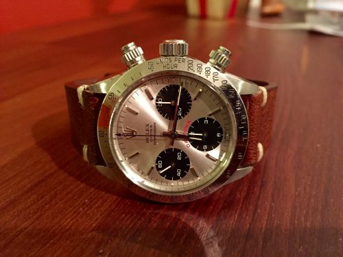 Rolex Daytona 6265 Stainless Steel Silver Big Red