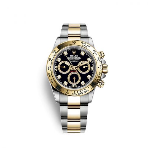 Rolex Cosmograph Daytona Stainless Steel Yellow Gold Black - Diamond