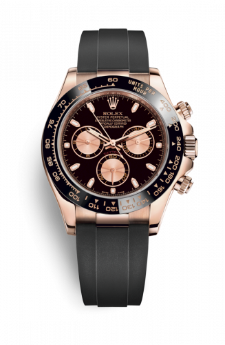 Rolex Cosmograph Daytona Everose Cerachrom Black Oysterflex