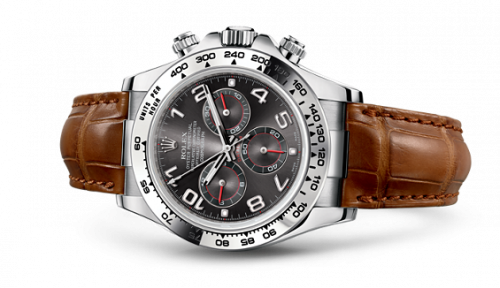 Rolex Cosmograph Daytona White Gold Grey Strap