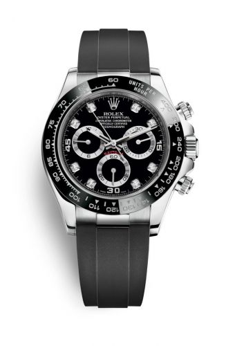 Rolex Cosmograph Daytona White Gold Cerachrom Black - Diamond Oysterflex