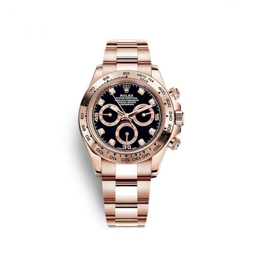 Rolex Cosmograph Daytona Everose Black - Diamond
