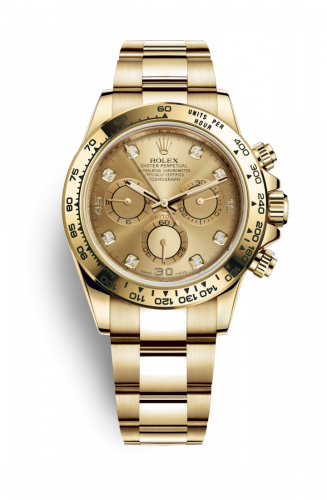 Rolex Cosmograph Daytona Yellow Gold Champagne Diamond
