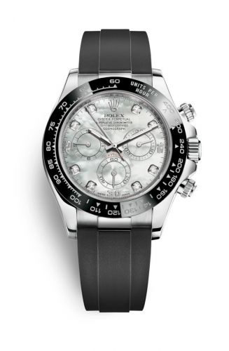 Rolex Cosmograph Daytona White Gold Cerachrom MOP Diamond Oysterflex