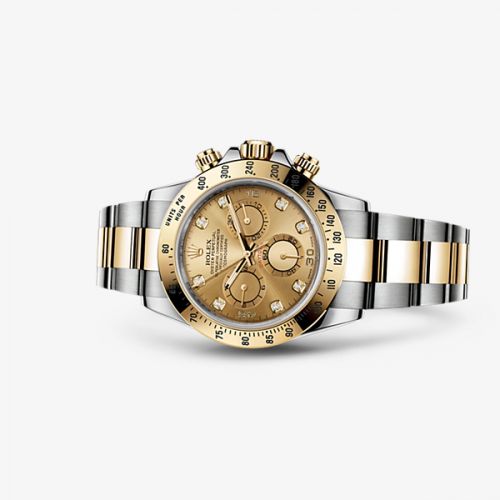 Rolex Cosmograph Daytona Rolesor Champagne Diamond