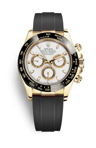 Rolex Cosmograph Daytona Yellow Gold Cerachrom White Oysterflex