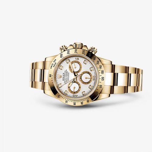 Rolex Daytona Yellow Gold White Diamond