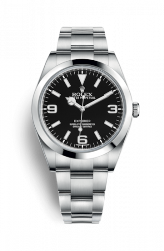 Rolex Explorer 39 Stainless Steel Black