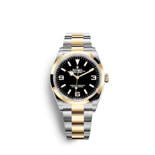 Rolex Explorer 36 Stainless Steel Yellow Gold