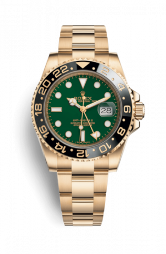 Rolex GMT-Master II Yellow Gold LN Green