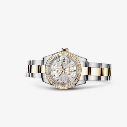Rolex Lady-Datejust 26 Rolesor Diamond Computer Diamond Oyster