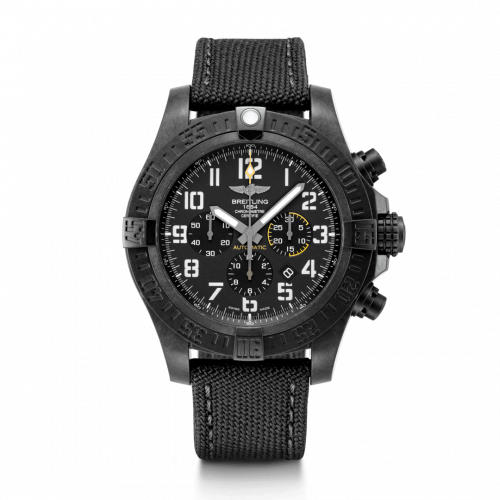Breitling Avenger Hurricane 12H Breitlight Volcano Black Military Pin