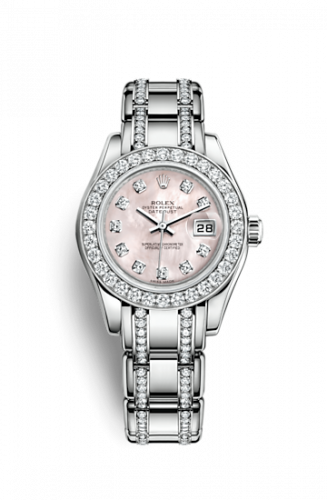 Rolex Datejust Pearlmaster 29 White Gold Diamond Mother of Pearl Diamond