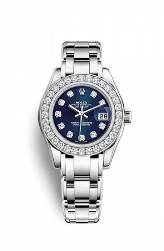 Rolex Datejust Pearlmaster 29 White Gold Diamond Blue Diamond