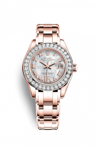 Rolex Datejust Pearlmaster 29 Everose Diamond MOP Roman