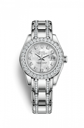 Rolex Datejust Pearlmaster 29 White Gold Diamond MOP Diamond
