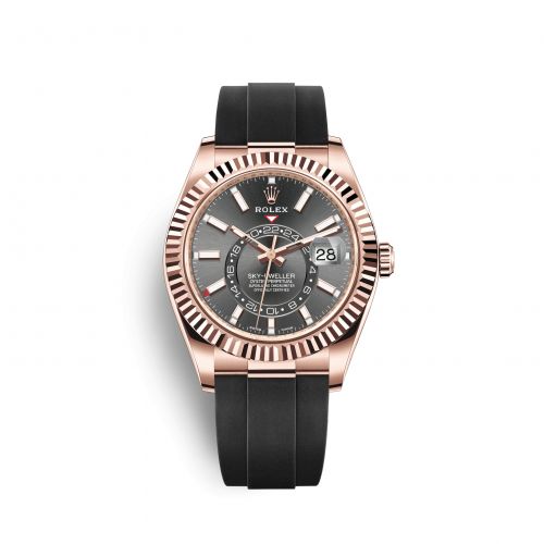 Rolex Sky-Dweller Everose Dark Rhodium Oysterflex