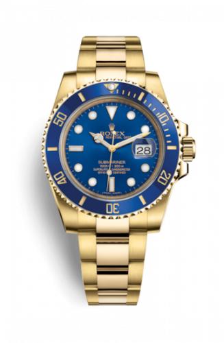 Rolex Submariner Date Yellow Gold Blue