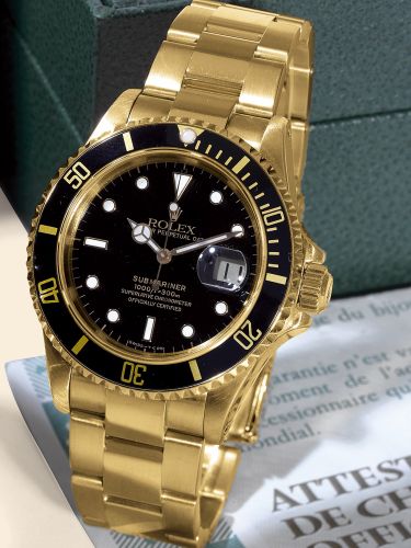 Rolex Submariner 16618 Black Tritium
