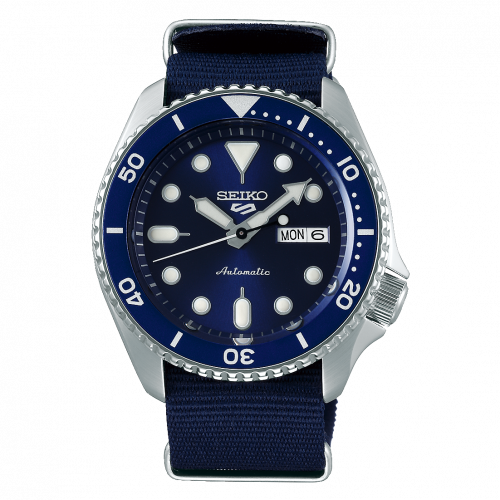 Seiko 5 Sports Sports Style Stainless Steel Blue NATO