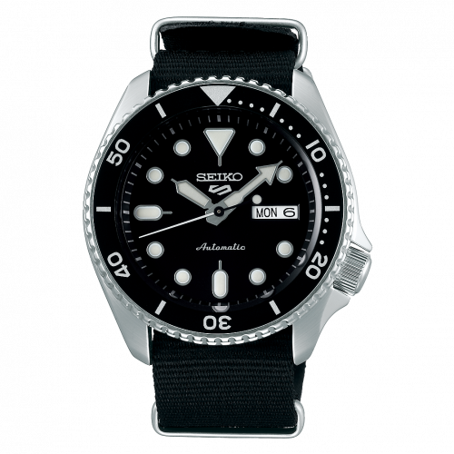 Seiko 5 Sports Sports Style Stainless Steel Black NATO