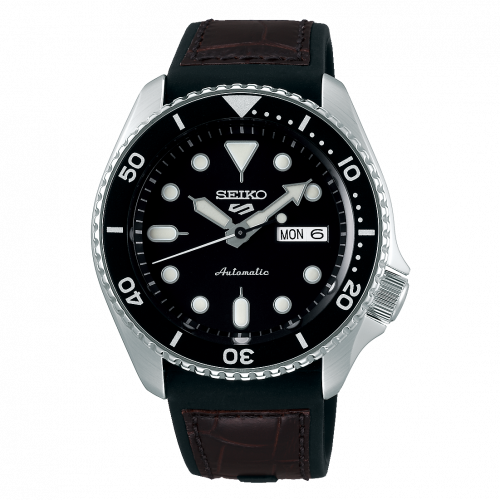 Seiko 5 Sports Specialist Style Stainless Steel Black Rubber