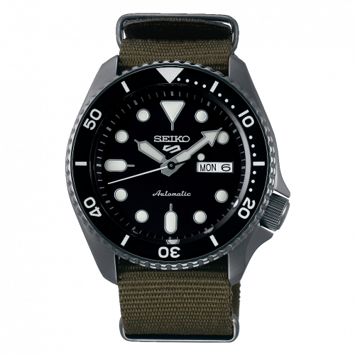 Seiko 5 Sports Sports Style Hard Coating Black NATO