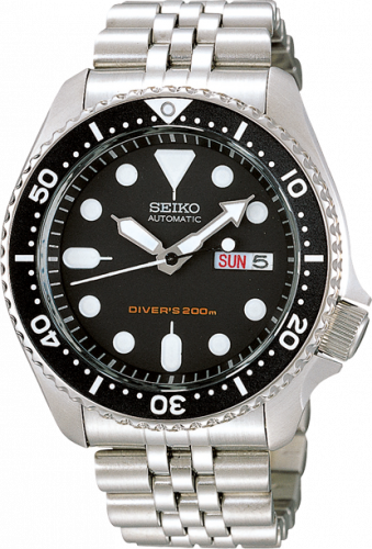Seiko Seiko SKX007 Black Stainless Steel