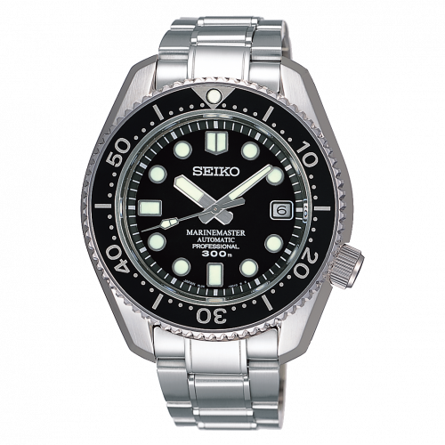 Seiko Prospex Diver Marinemaster 300 Stainless Steel Black Bracelet