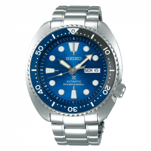 Seiko Prospex Diver Turtle Stainless Steel Blue Bracelet Save the Ocean