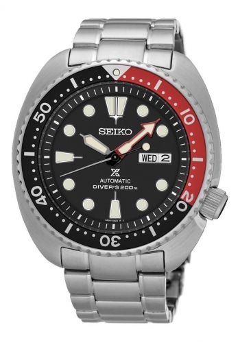 Seiko Prospex Diver Turtle Stainless Steel Black Bracelet Coke