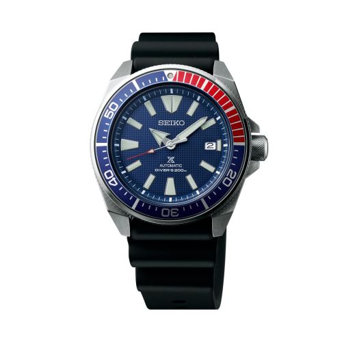 Seiko Prospex Diver Samurai Stainless Steel Blue Rubber